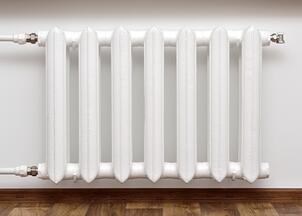 Radiateur fonte et plisse