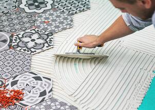 colle en poudre pour carrelage