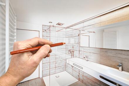 concevoir une douche