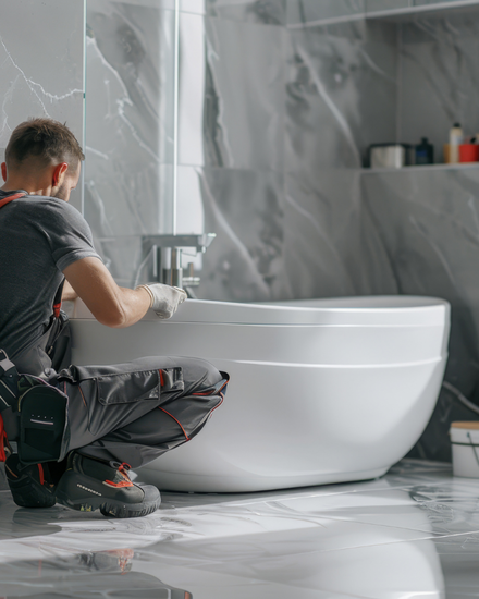 Baignoire sur mesure salle de bains