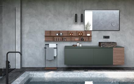 Meuble salle de bains style industriel