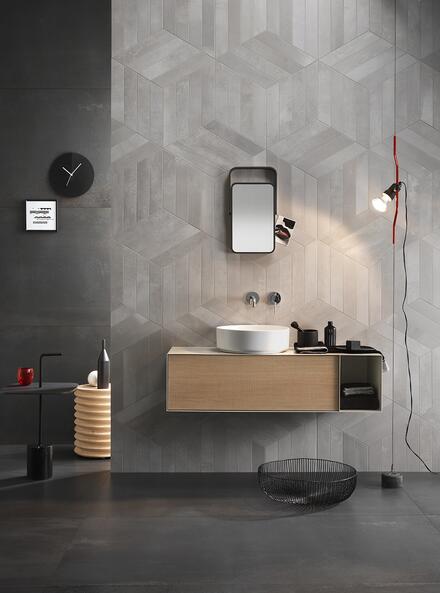 Salle de bains décoration industrielle