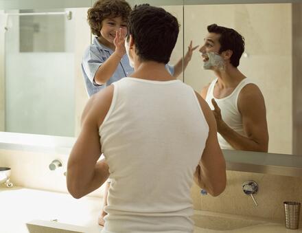 Miroir de salle de bains sans rangement