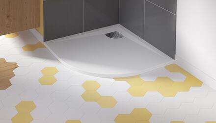 Receveur de douche quart de rond