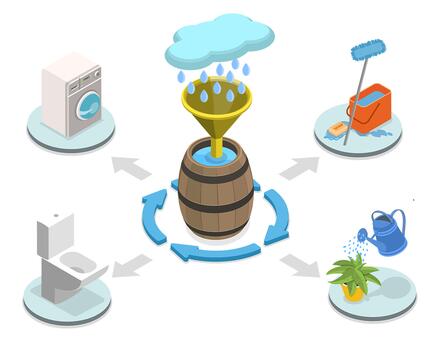 cuve de récupération d’eau pluviale