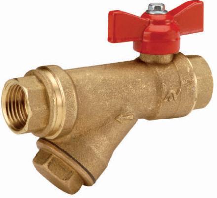 VANNE A SPHERE - GAMME AIRAGA - FF - Avec filtre incorporé - Joint d'axe torique EPDM