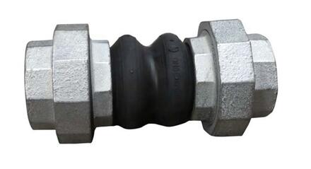COMPENSATEUR ANTIVIBRATIL - FF - Elastomère - A soufflet EPDM avec raccord fonte galvanisé - Pression maxi 10 bar