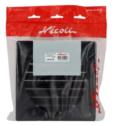 GRILLE EXT D.160 MOUS.ANTHRACITE     1GETM16A NICOLL  [1GETM16A]
