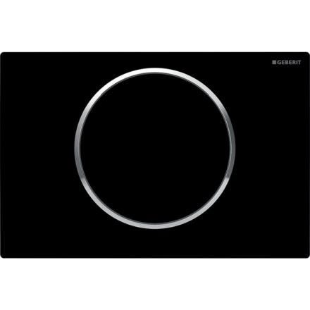 PLAQUE DECL.SIGMA10 NR/CHR  GEBERIT 115758KM5 GEBERIT  [115.758.KM.5]
