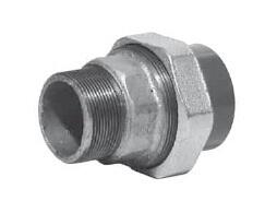 UNION MIXTE A COLLER / A VISSER PVC-FONTE GALVANISEE - Femelle - 3 pièces