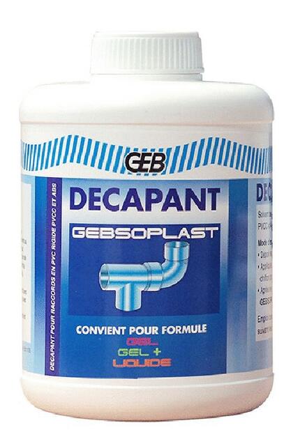 GEBSOPLAST - Décapant - Solvant de nettoyage avant collage du PVC