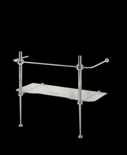 PIEDS LAITON CHROME AVEC TABL 80CM   WD919751 ONDYNA  [WD919751]