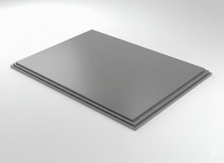 PLAQUE PPS GRIS EXTRUDE          10X3000X1500