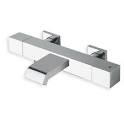 QUADRI - Mitigeur bain douche thermostatique à cartouche céramique ø 35 mm - Poignée laiton et aérateur anticalcaire