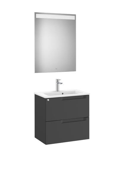 MEUBLE ALEYDA PACK 2T 60 NOIR/MAT  A851830523 ROCA SANITAIRE  [A851830523]