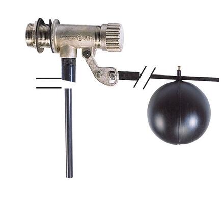 ROBINET A FLOTTEUR - Mâle - Corps laiton -Pointeau et siège Inox - Joint EPDM