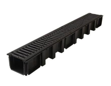 CANIVEAU LARG.130 + GRILLE B125 FTE   CAL10BF NICOLL  [CAL10BF] 