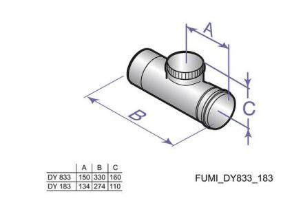 TUBE INSPEC. D160MM LG 300MM DY833  100002471 DE DIETRICH EQUIP THERMIQU BDR  [100002471]