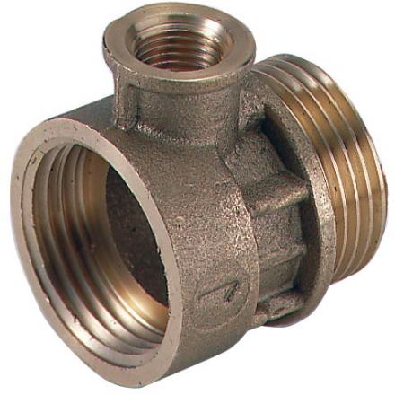ACCESSOIRE MANOMETRE - FM - Mamelon porte-manomètre avec prise équerre Femelle 1/4" - Corps bronze
