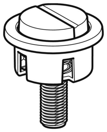 POUSSOIR DBLE TCHE TYPE290 P/CHASSE 243318211 GEBERIT  [243.318.21.1]