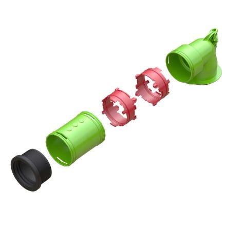 KIT DE RACCORDEMENT - Kit Té 90° D80 EPDM