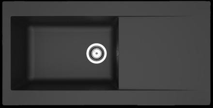 EVIER A ENC.EINNA 1C1E 100X50 NOIR ESEE100U07 MODERNA FRANCE  [ESEE100U07]