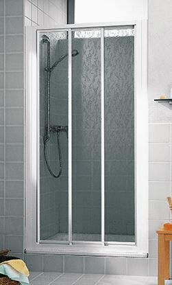 CADA - Porte coulissante avec verre anti-calcaire - ép. verre 3 mm