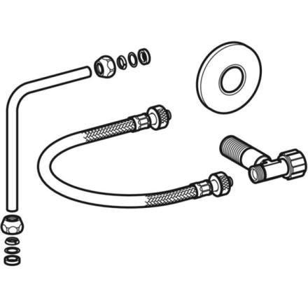 KIT RACCORDEMENT EAU LAT/ARRIERE 243.701.00.1 GEBERIT  [243.701.00.1]