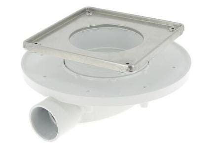 SIPHON FAIBLE D40 GRILLE 15X15CM GRIS  SFH15I NICOLL  [SFH15I]