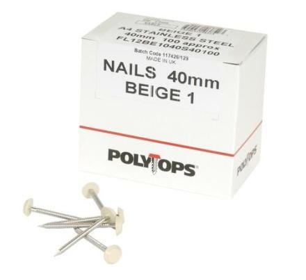 CLOU INOX EMB PLAST LG.40MM SABLE X100  CI40S NICOLL  [CI40S]