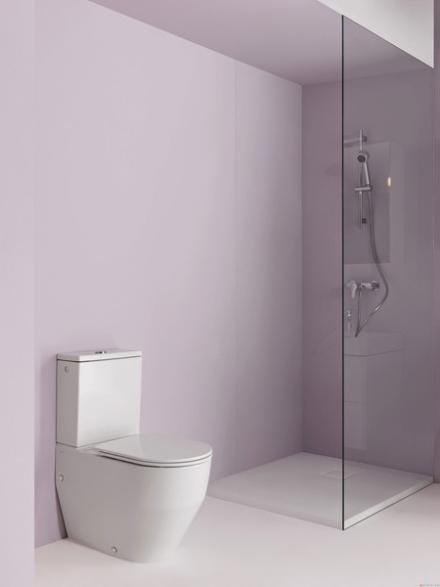CUVETTE WC + RESERVOIR + ABATTANT RIMLESS ENS LAUFEN ROCA