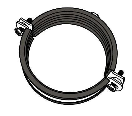 COLLIER - Métallique évacuation HDPE
