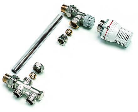 CORPS THERMOSTATIQUE - 434 - Ensemble combiné thermostatique équerre inversé