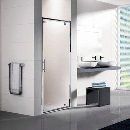 LUNES-G - Porte pivotante - Hauteur 190 cm - Ep. du verre : 5 mm