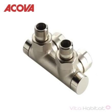 VANNE ISOLEMENT EN H COUDE PACK NICKEL 841038 ACOVA-ZEHNDER GROUP FRANCE  [841038]