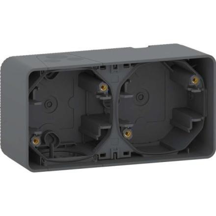 BOITE 2POSTES MUREVA STYL IP55 GRIS  MUR37914 SCANELEC SCHNEIDER-ELECTRIC  [MUR37914]