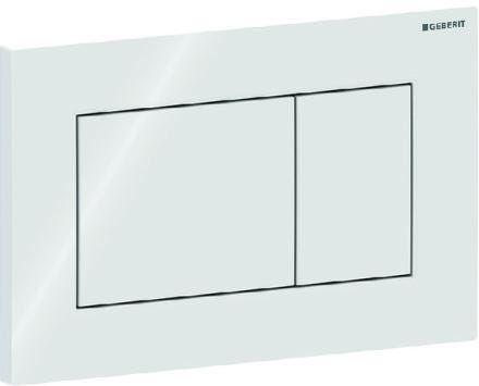 PLAQUE CD SIGMA01 SQUARE DBL BLC 115.660.11.1 GEBERIT  [115.660.11.1]