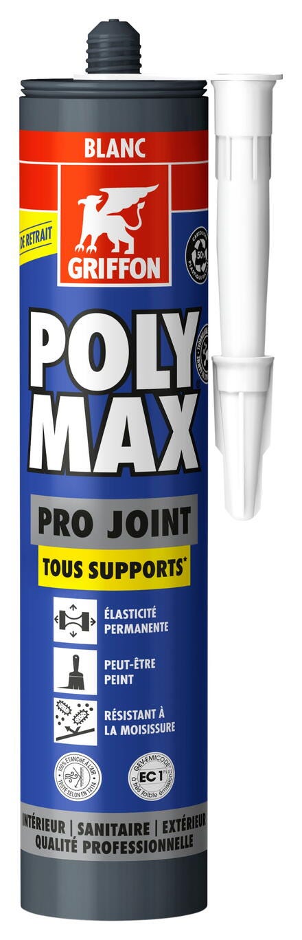 POLY MAX® SEALANT PRO JOINT - Colle solution d'étanchéité premium et multifonctionpour intérieures, extérieures et sanitaires