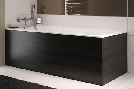 DELPHY 2014 - Tablier de baignoire - Fixation par clipsage et mise à niveau par vérins réglables en hauteur de 1 à 2 cm