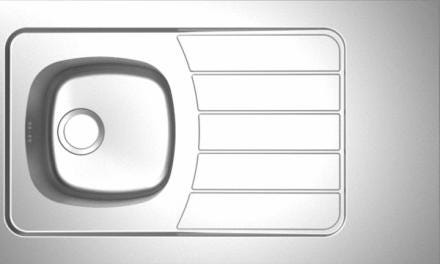 EVIER A POSER REVERSIBLE - ISÉO - Inox lisse 18/10