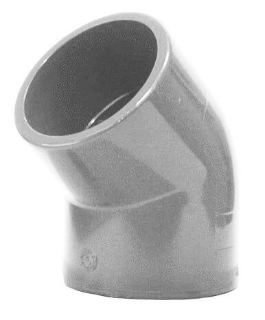 COUDE A COLLER PVC-C - FF - 45°