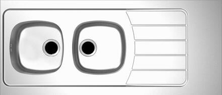 EVIER A POSER REVERSIBLE - ISÉO - Inox lisse 18/10
