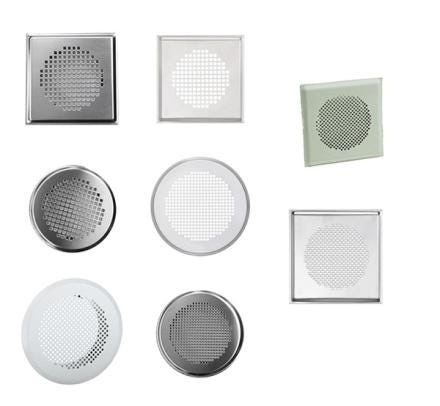 GRILLE CARREE TORINO INOX           990322088 ZEHNDER COMFOSYSTEMS