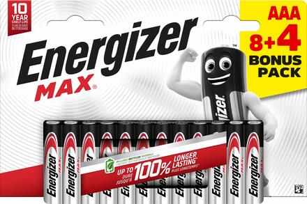 PILE AAA LR03 1.5V ALCAL.MAX ENER EMXLR038+4C ENERGIE D 