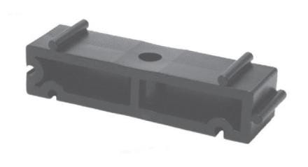 SUPPORTAGE POUR TUBE THERMOPLASTIQUE - Bloc à relever de 20mm en PP noir