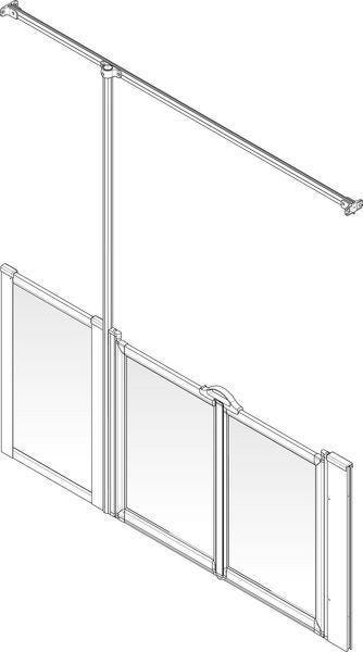 PAROI 1F+2P.GCH.OPTIONTT 150-180X75AKW 92127L AKW INTERNATIONAL  [92127L]