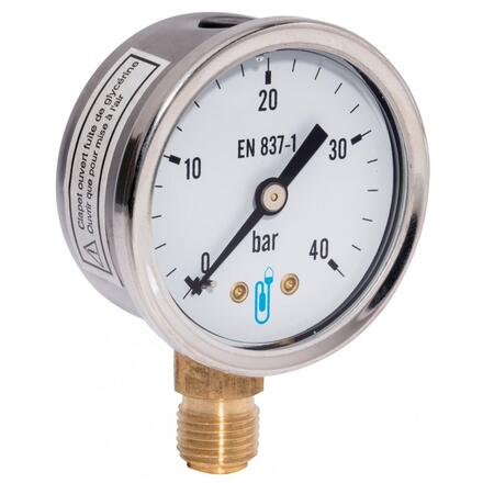 MANOMETRE - EN837-1-Ø50-RV 1/4"