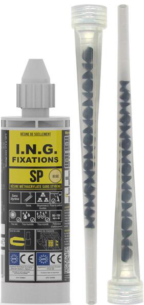 SCELLEMENT CHIMIQUE - Résine pour matériaux pleins et creux - Kit complet