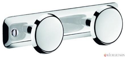 PORTE-PEIGNOIR HYPERECO 2TETES INOX   DEL 612 DELABIE G ET J  [612]