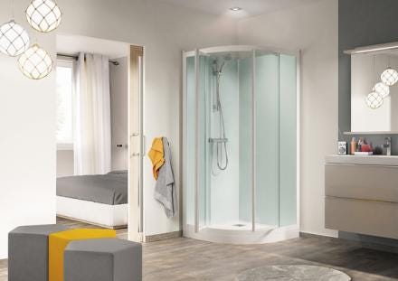 CABINE PIV.KINEPRIME GLASS 80   V.TR.CA791TTN AQUAPRODUCTION KINEDO  [CA791TTN]